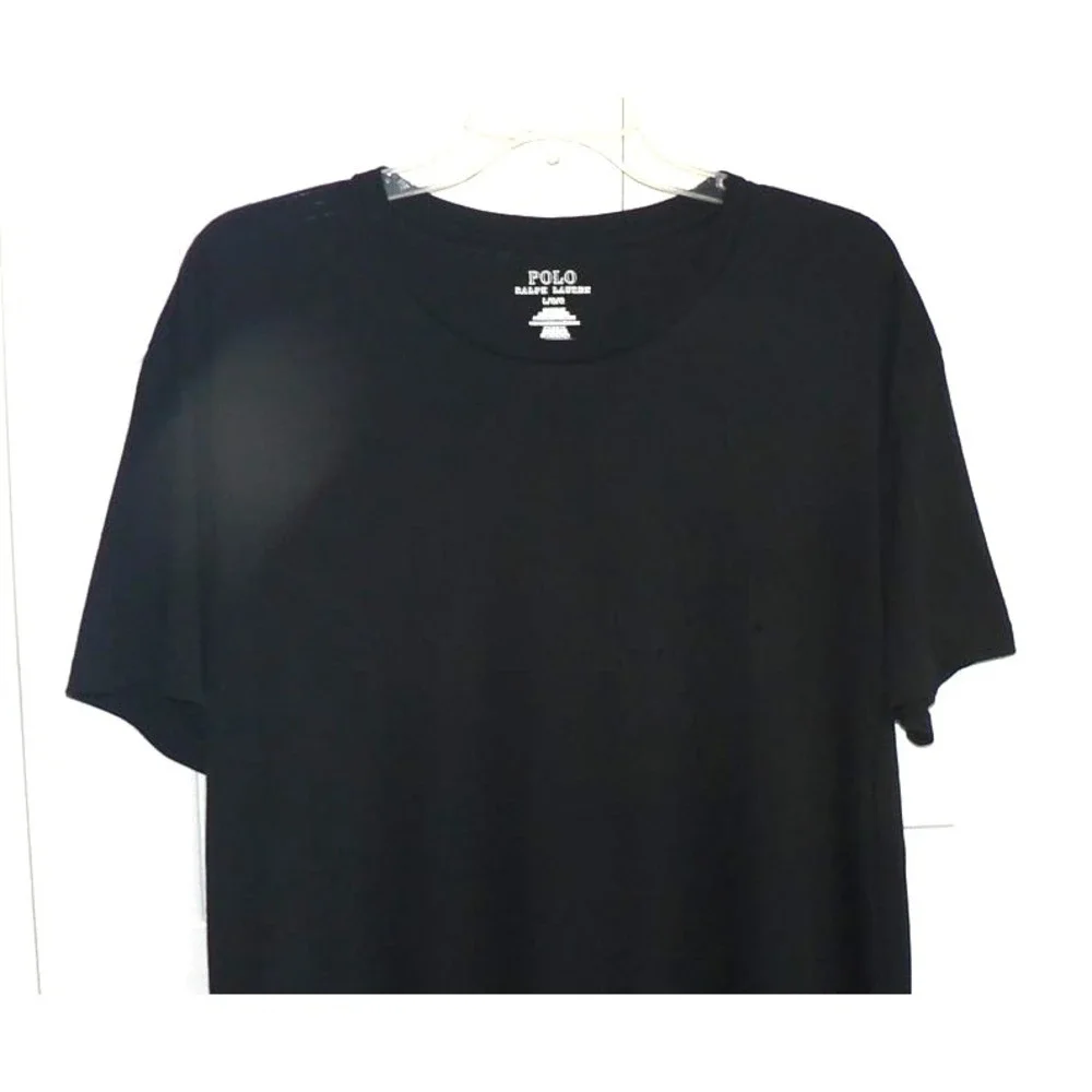 Polo Ralph Lauren Men's Classic Fit Short Sleeve Cotton Crewneck Tee in Black LG - Picture 4 of 6